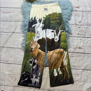 Brief Insanity You’ve Goat To Be Kidding Me Goat Lounge Pants sz M